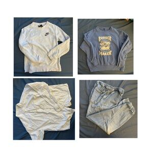 Boys clothes bundle(2 sweater, 1 shirt, 1 jeans)